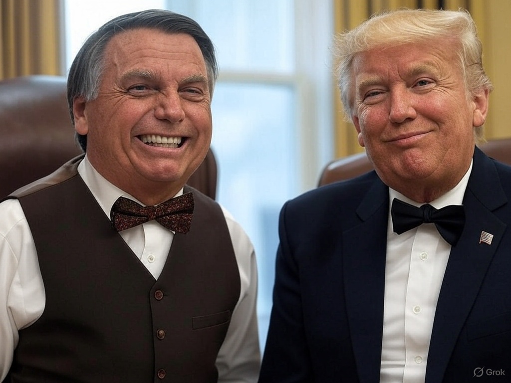 Bolsonaro, o Patriota de Aluguel: Fake News Nucleares e o Entreguismo aos Pés de Trump